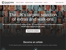 Tablet Screenshot of castingcollective.co.uk